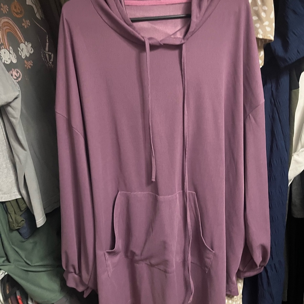 SHEIN Curve Lavender Hoodie